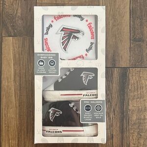 Baby Fanatic Navy and White Pre-Walkers and Bib Set